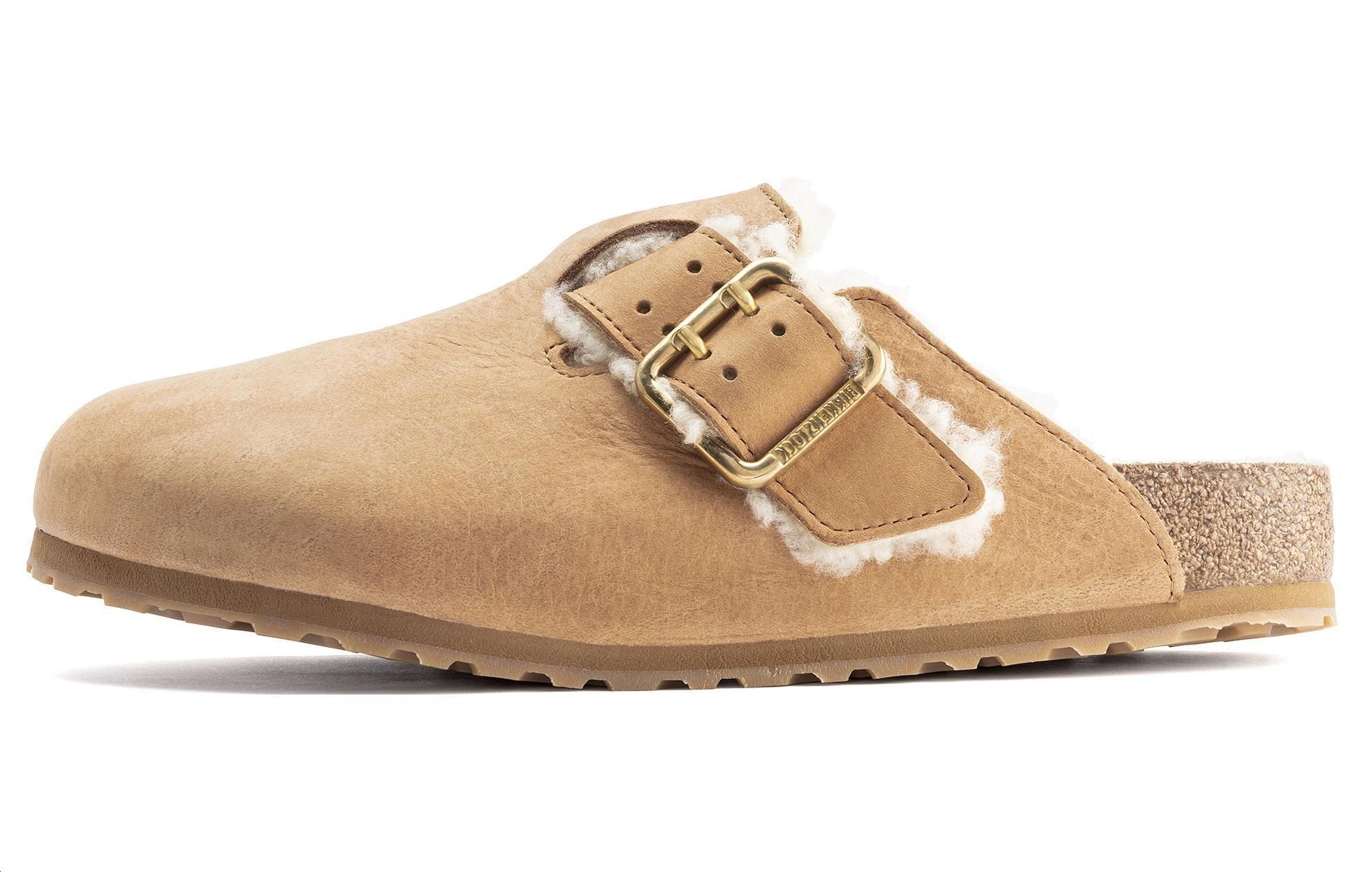 Birkenstock Boston Bold Shearling Cognac 'Beige'