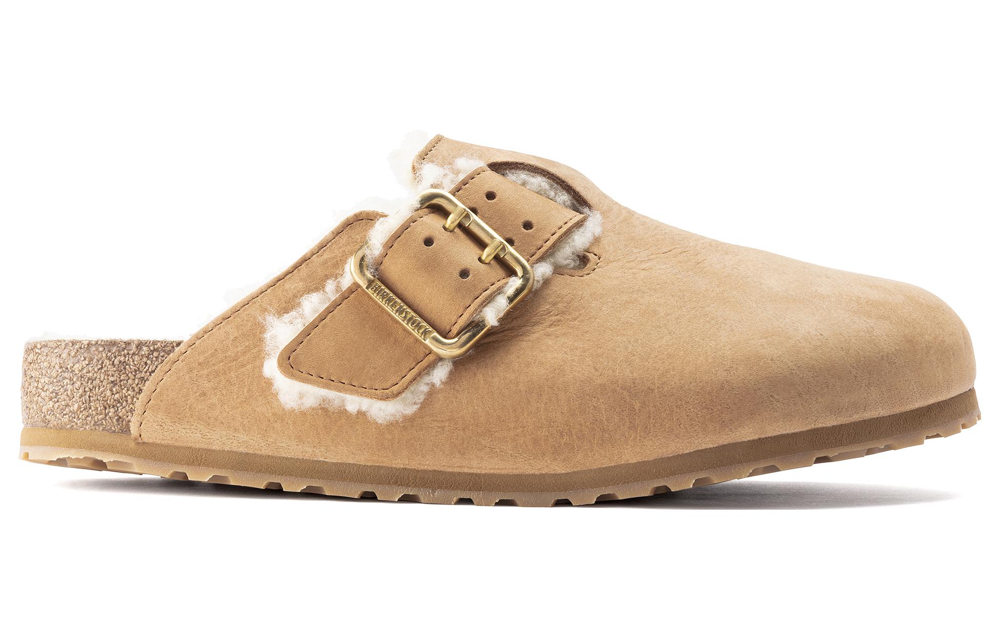 Birkenstock Boston Bold Shearling Cognac 'Beige' 圖 2