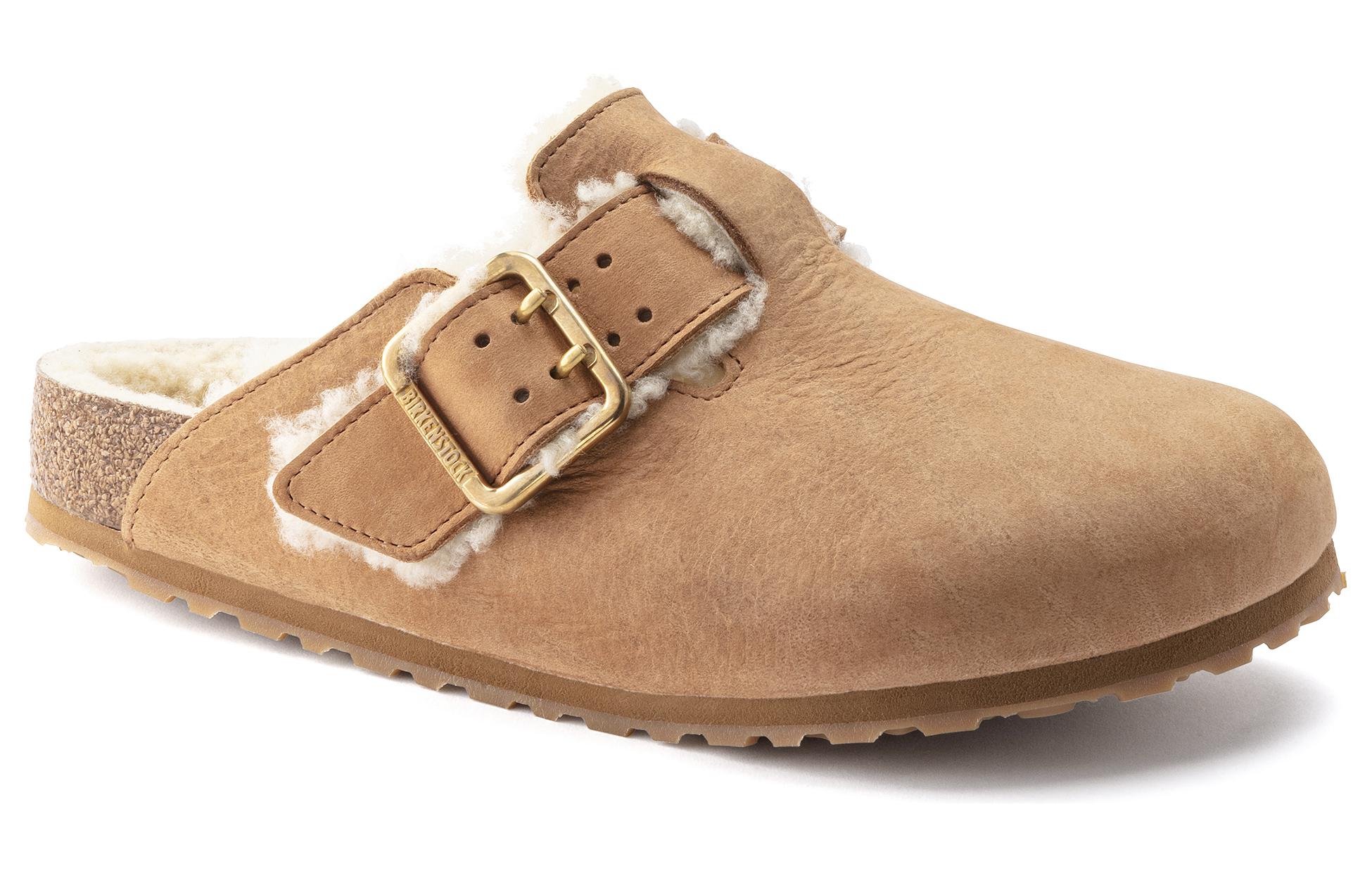 Birkenstock Boston Bold Shearling Cognac 'Beige' 圖 3