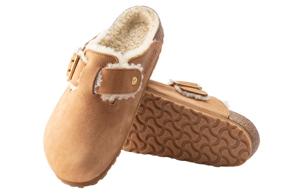 Birkenstock Boston Bold Shearling Cognac 'Beige' 圖 6