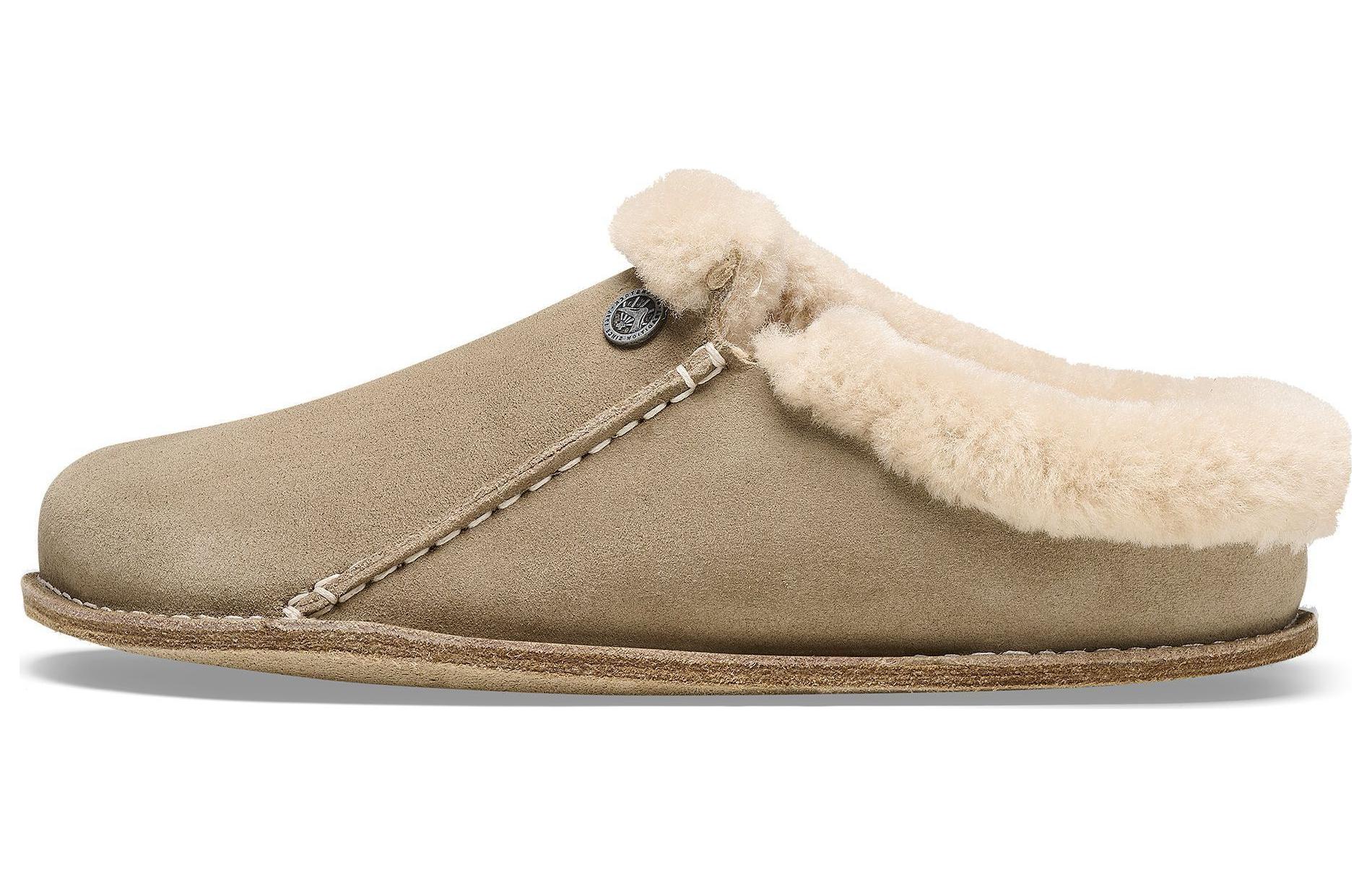 Birkenstock Boston 'Felt Mule - Grey Brown'