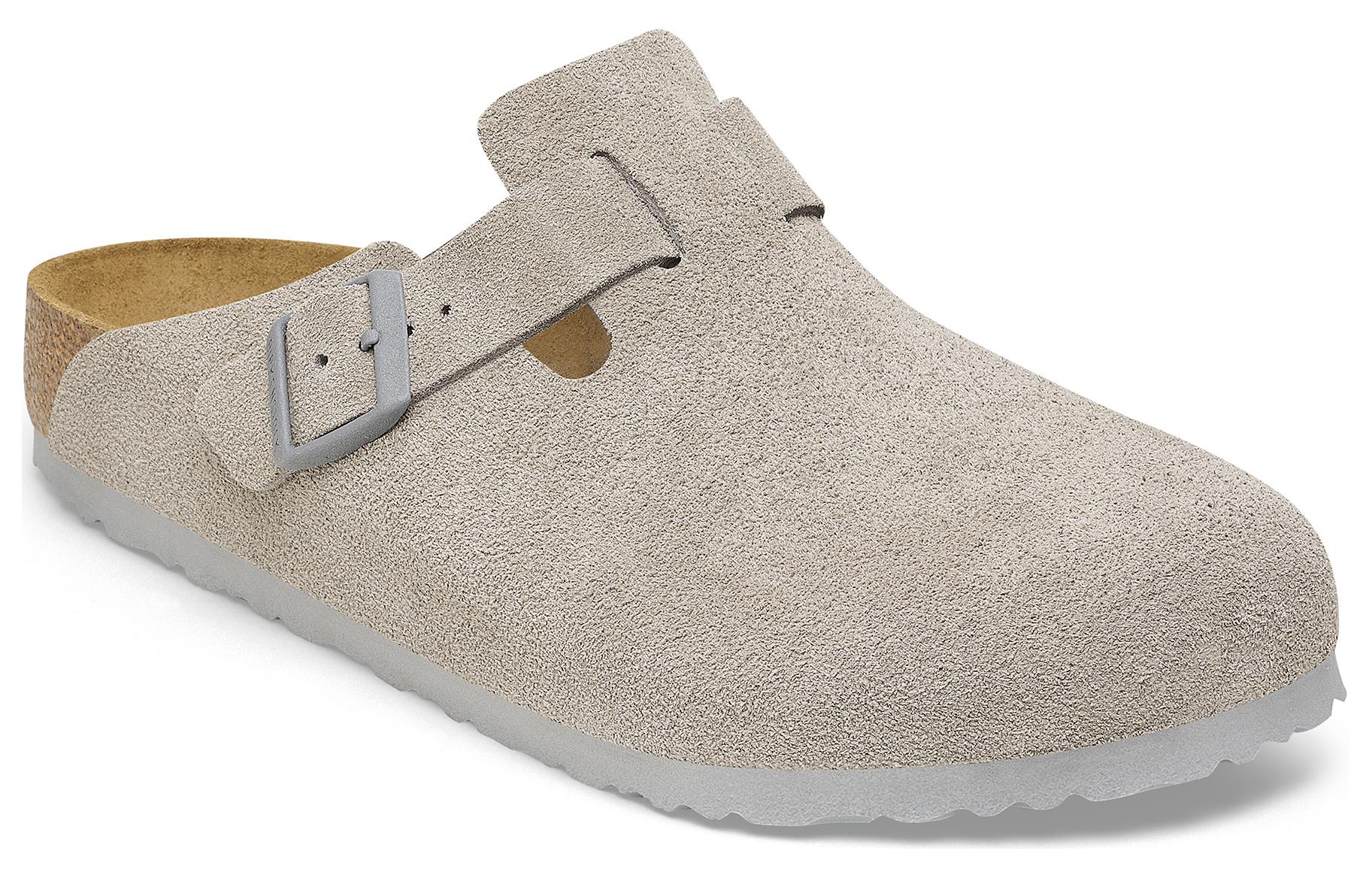 Order Birkenstock 圓頭厚底扣環 防磨保護頭拖鞋 男女同款 石灰色 常規款式