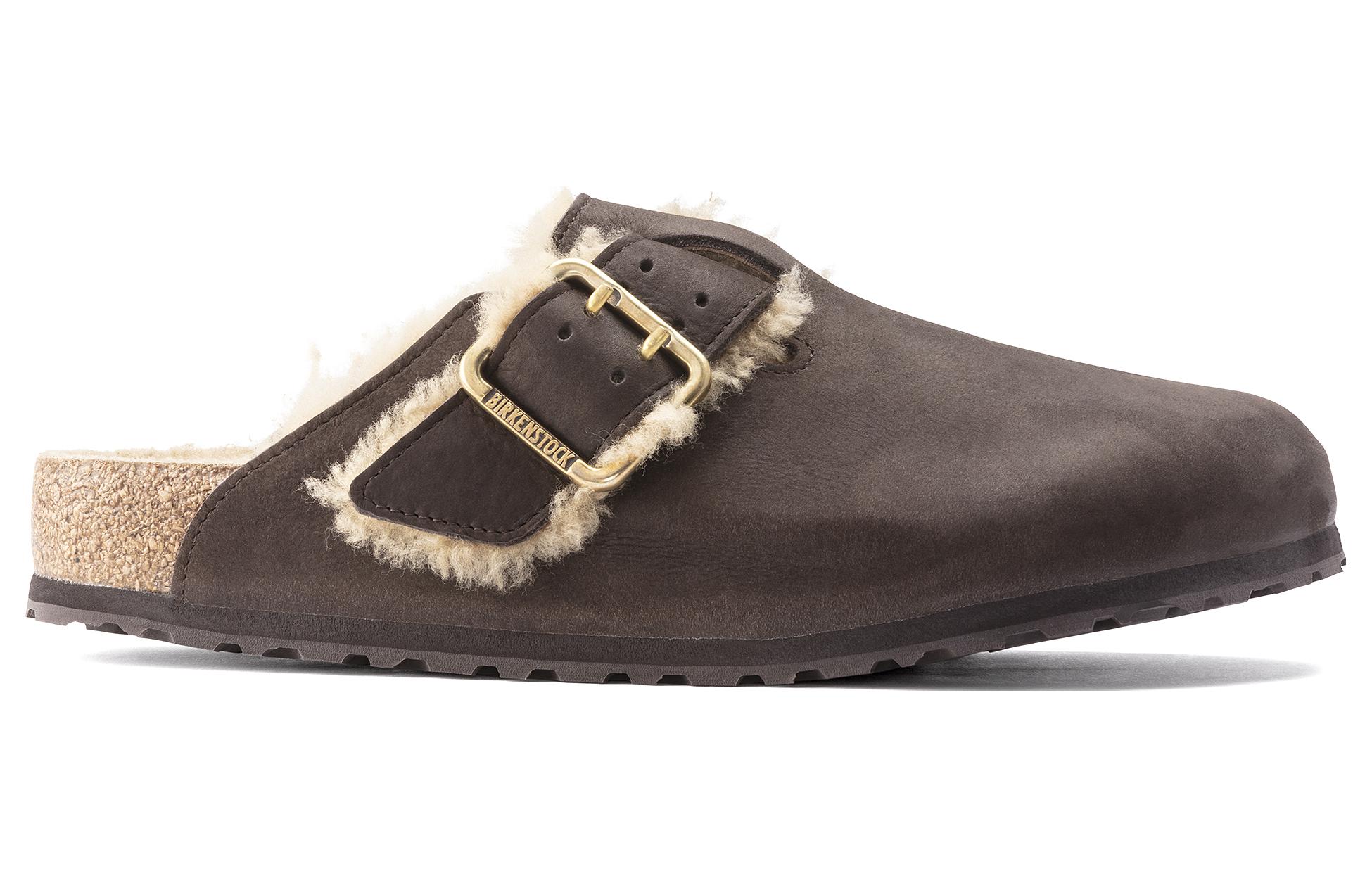 Birkenstock Boston Bold Shearling Espresso 'Brown' 圖 2