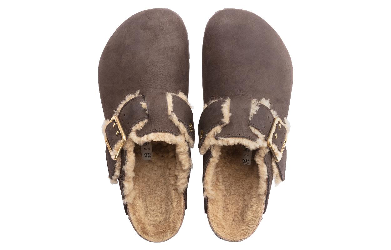 Birkenstock Boston Bold Shearling Espresso 'Brown' 圖 5