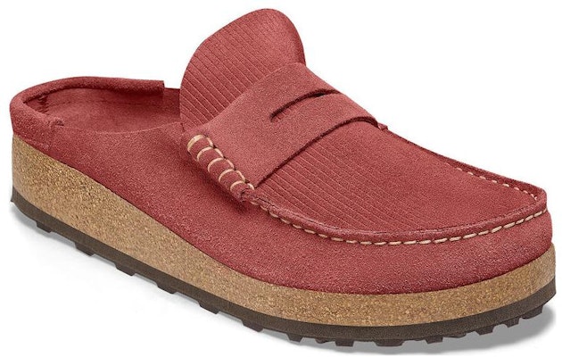 Birkenstock 絨面 舒適圓頭百搭增高厚底 包頭拖鞋 男女同款 紅色 常規版 Order Birkenstock 絨面 舒適圓頭百搭增高厚底 包頭拖鞋 男女同款 紅色 常規版