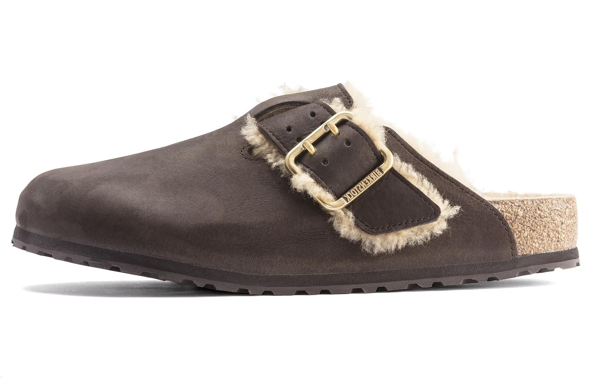 Birkenstock Boston Bold Shearling Espresso 'Brown'