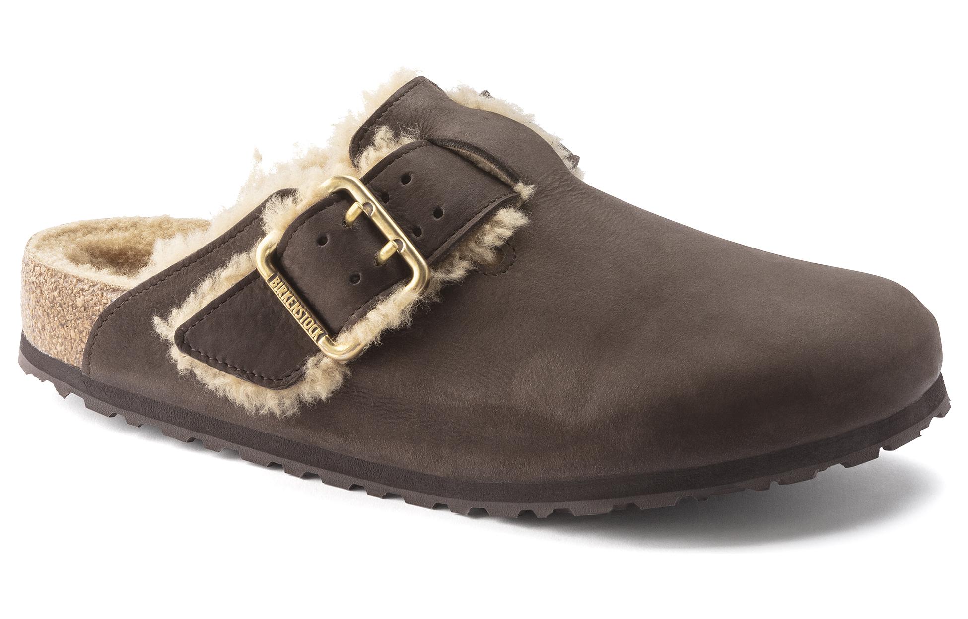 Birkenstock Boston Bold Shearling Espresso 'Brown' 圖 3