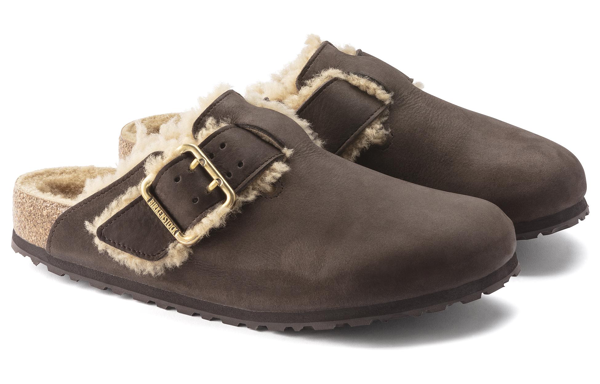 Birkenstock Boston Bold Shearling Espresso 'Brown' 圖 4