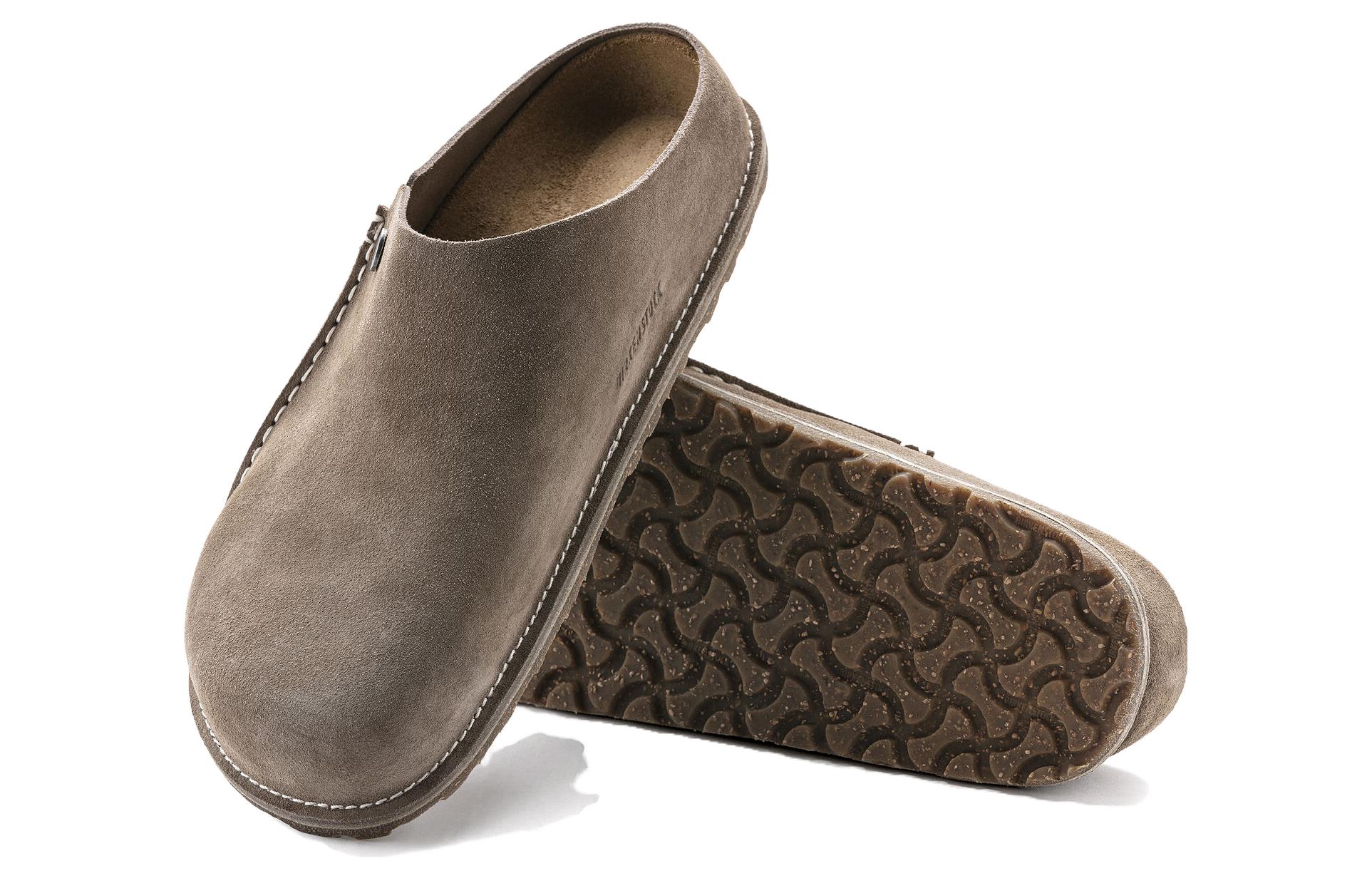 Birkenstock Boston 'Velvet Grey-Brown' 圖 5