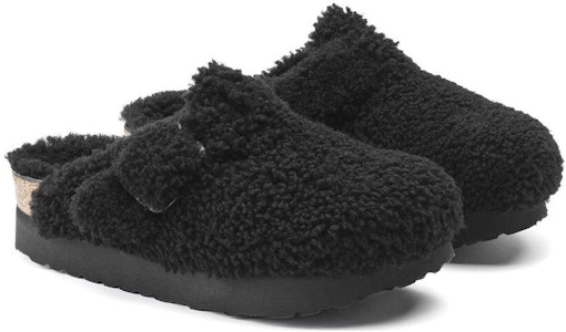Birkenstock Boston Hebilla Grande Forrado Teddy Negro 1021734 Lookbook Birkenstock Boston Hebilla Grande Forrado Teddy Negro 1021734