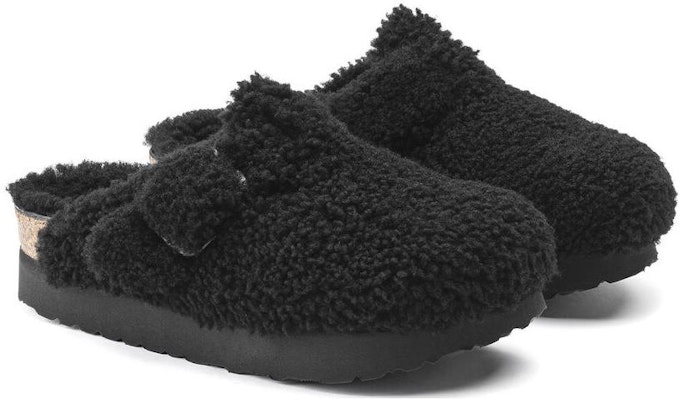 Birkenstock Boston 大搭扣剪羊毛泰迪黑色 1021734 Lookbook Birkenstock Boston 大搭扣剪羊毛泰迪黑色 1021734