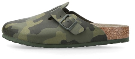 Birkenstock Boston Birko-Flor Desert Soil Camo Green 1023211 Birkenstock Boston Birko-Flor Desert Soil Camo Green 1023211
