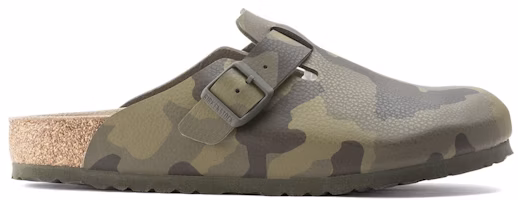 Birkenstock Boston Birko-Flor Desert Soil Camo Green 1023211 Birkenstock Boston Birko-Flor Desert Soil Camo Green 1023211