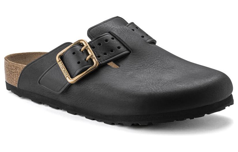 Order Birkenstock Boston Kulit Hitam Berani 1022577