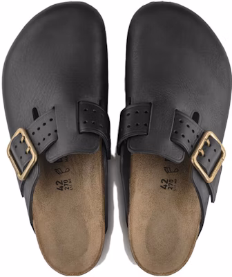 Birkenstock Boston Bold Leather Black 1022577 Shop Birkenstock Boston Bold Leather Black 1022577
