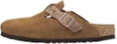 Sandal Birkenstock Boston Kulit Suede Anyaman Narrow Fit 'Mink' 1026713