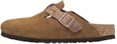 Buy Sandal Birkenstock Boston Kulit Suede Anyaman Narrow Fit 'Mink' 1026713