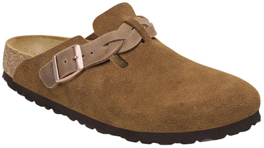 勃肯Boston编织麂皮窄版凉鞋‘Mink’ 1026713 Order 勃肯Boston编织麂皮窄版凉鞋‘Mink’ 1026713