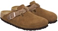 Lookbook Sandal Birkenstock Boston Kulit Suede Anyaman Narrow Fit 'Mink' 1026713