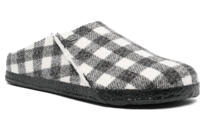 Birkenstock Zermatt Shearling Wool Felt Plaid White 'Multi' 圖 3