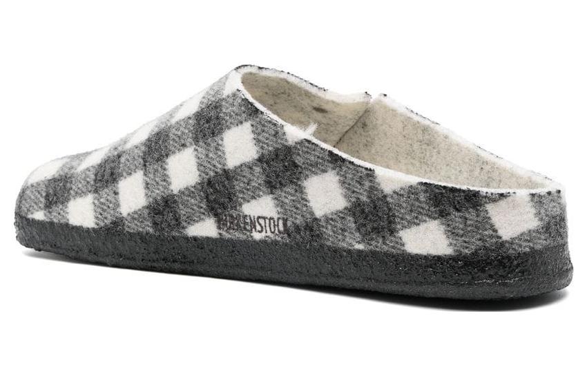 Birkenstock Zermatt Shearling Wool Felt Plaid White 'Multi' 圖 4