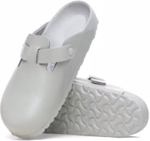 Purchase Birkenstock 皮革 舒適圓頭百搭軟底扣環 包頭拖鞋 男女同款 礦物灰 常規版