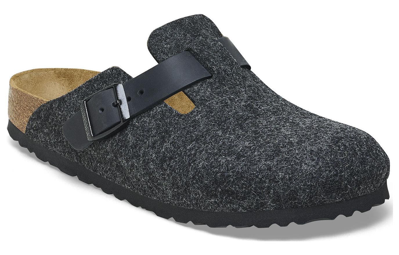 Order Birkenstock 圓頭套腳 包頭拖鞋 男女同款 黑色 窄版