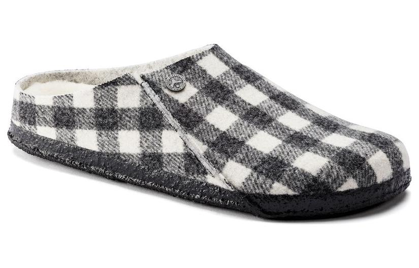 Birkenstock Zermatt Shearling Wool Felt Plaid White 'Multi' 圖 2