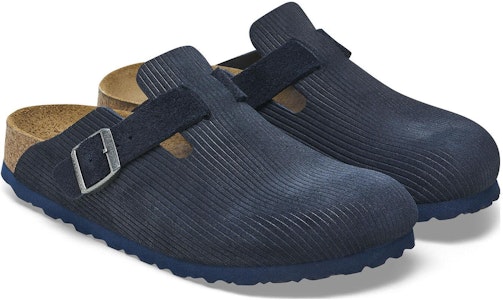 Birkenstock 圓頭平跟 包頭拖鞋 男女同款 深藍色 標準款 Lookbook Birkenstock 圓頭平跟 包頭拖鞋 男女同款 深藍色 標準款