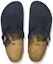 Shop Birkenstock Boston Embossed Corduroy Suede Midnight Lelaki/Wanita 1026108/1026137