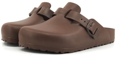 勃肯 皮革 潮流百搭 套腳 包頭拖鞋 女款 深棕色 Lookbook 勃肯 皮革 潮流百搭 套腳 包頭拖鞋 女款 深棕色