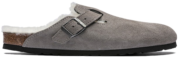 Birkenstock Boston系列 牛皮絨面包頭拖鞋 灰色 男女同款 窄版 Order Birkenstock Boston系列 牛皮絨面包頭拖鞋 灰色 男女同款 窄版