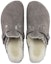 Purchase Birkenstock Boston Bulu Narrow 1017650 'Suede Stone Coin Kelabu'. 1017650/1017651