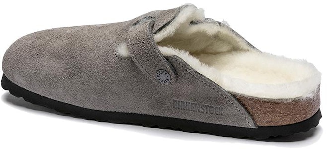 Birkenstock Boston系列 牛皮絨面包頭拖鞋 灰色 男女同款 窄版 Details for Birkenstock Boston系列 牛皮絨面包頭拖鞋 灰色 男女同款 窄版
