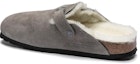 Details for Birkenstock Boston Bulu Narrow 1017650 'Suede Stone Coin Kelabu'. 1017650/1017651