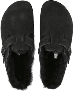 Birkenstock 绒面柔軟舒適百搭厚底搭扣包頭拖鞋 男女同款 黑色 常規版 Shop Birkenstock 绒面柔軟舒適百搭厚底搭扣包頭拖鞋 男女同款 黑色 常規版