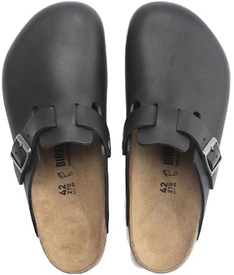 Birkenstock Boston Grip Natural Leather 'Vintage Wood Black' 1023458 Shop Birkenstock Boston Grip Natural Leather 'Vintage Wood Black' 1023458