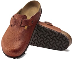 Birkenstock Boston Horween Kulit Embossed Asli 'Ginger Brown' 1022371 Purchase Birkenstock Boston Horween Kulit Embossed Asli 'Ginger Brown' 1022371