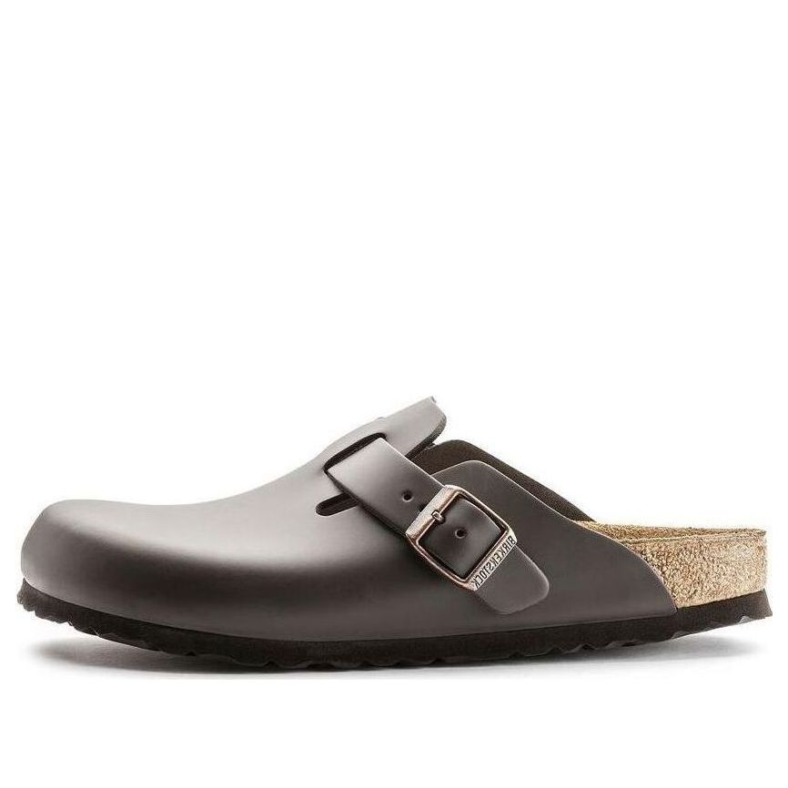 Birkenstock Boston Leather 'Dark Brown'