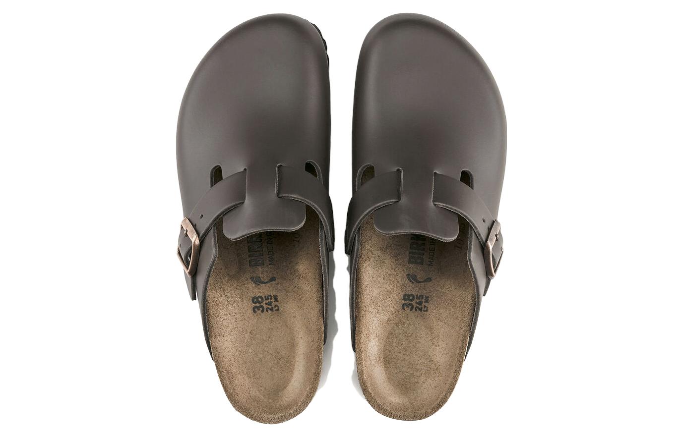 Birkenstock Boston Leather 'Dark Brown' 圖 2