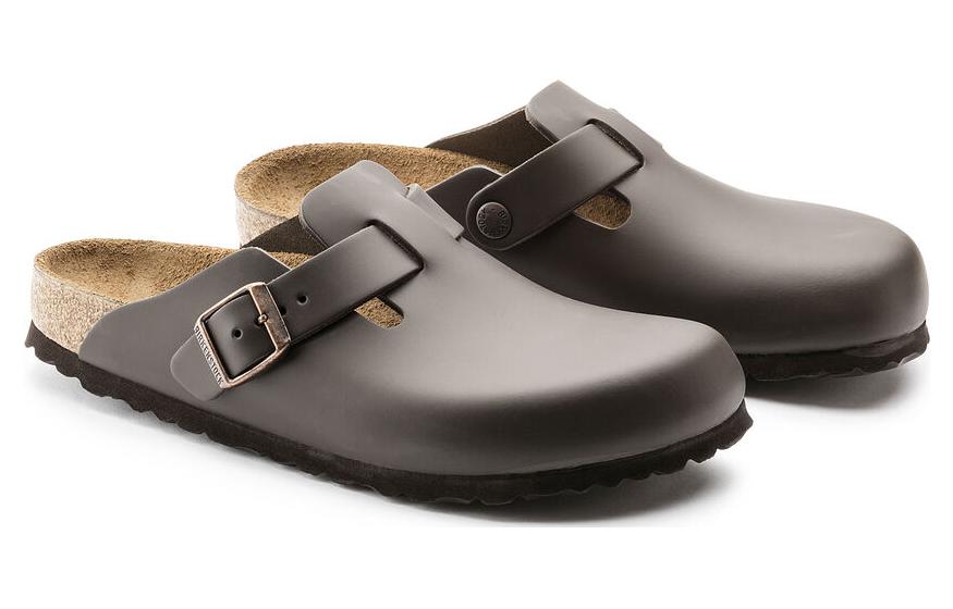 Birkenstock Boston Leather 'Dark Brown' 圖 4