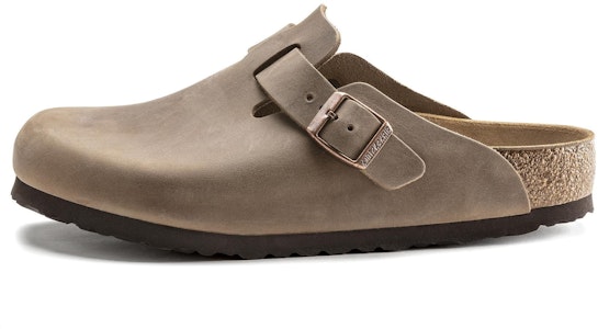 Birkenstock 皮革 包頭拖鞋 男女同款 棕色 窄版 Buy Birkenstock 皮革 包頭拖鞋 男女同款 棕色 窄版