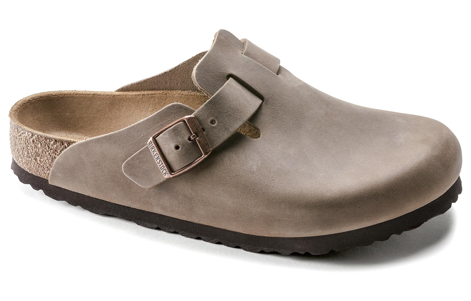 Shop Birkenstock Boston Schmal 0960813 ''Geöltes Leder Tabakbraun'' 0960811/0960813