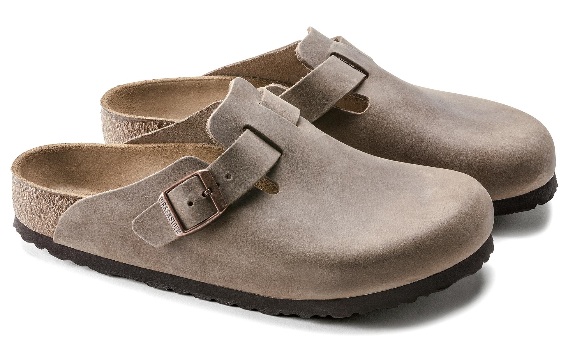 Purchase Birkenstock Boston Schmal 0960813 ''Geöltes Leder Tabakbraun'' 0960811/0960813