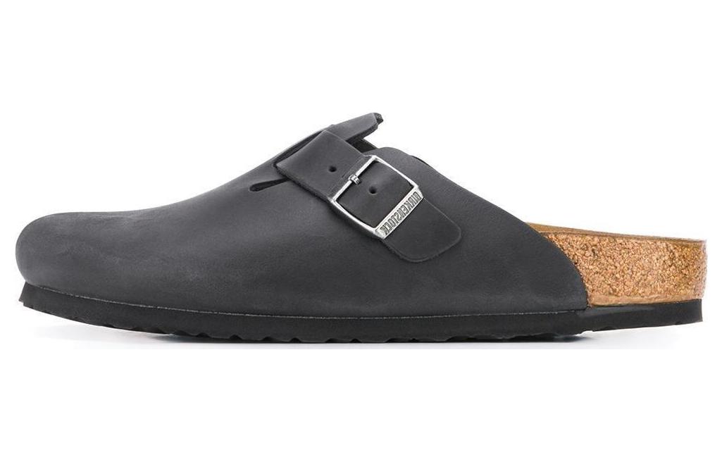 Birkenstock Boston Narrow 'Oiled Leather Black' 0059463