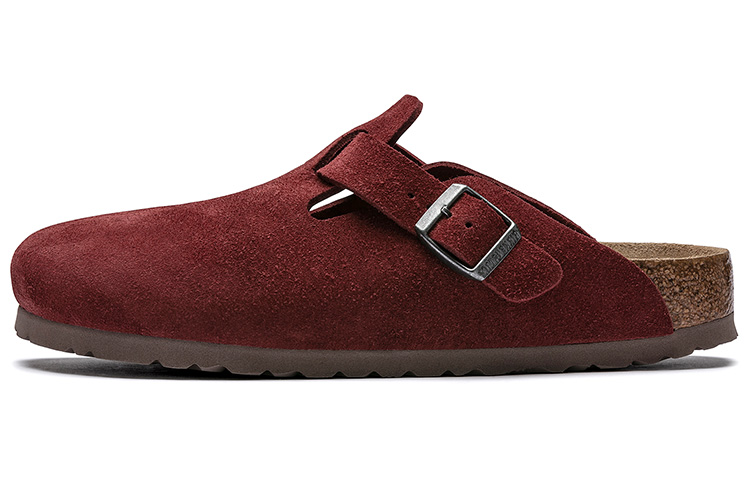 Birkenstock Boston Narrow 'Suede Red'