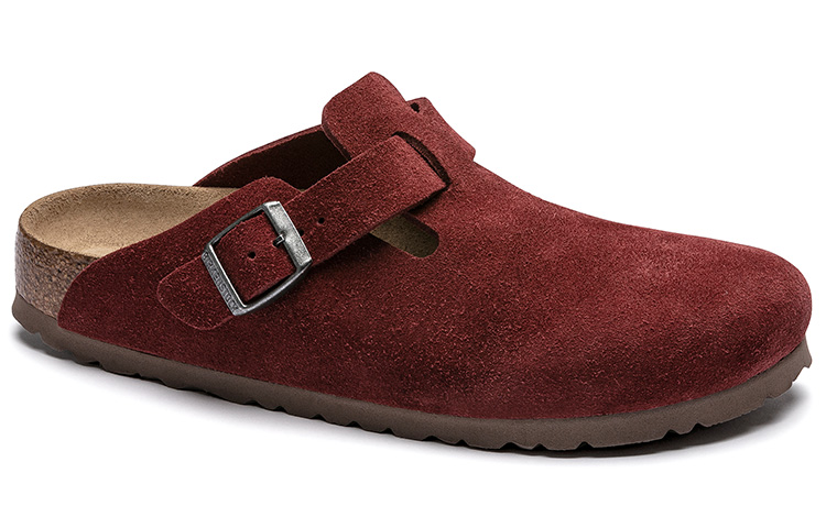 Birkenstock Boston Narrow 'Suede Red' 圖 3