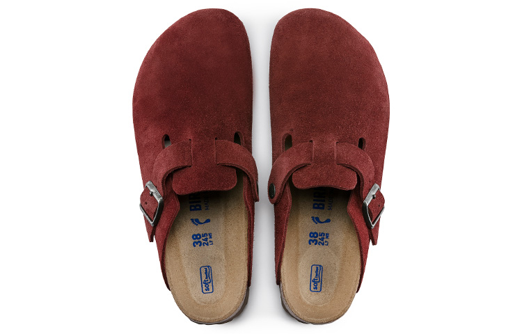 Birkenstock Boston Narrow 'Suede Red' 圖 5
