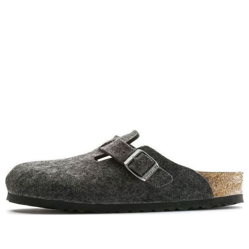 Birkenstock Boston Narrow 'Wool Felt Anthracite'