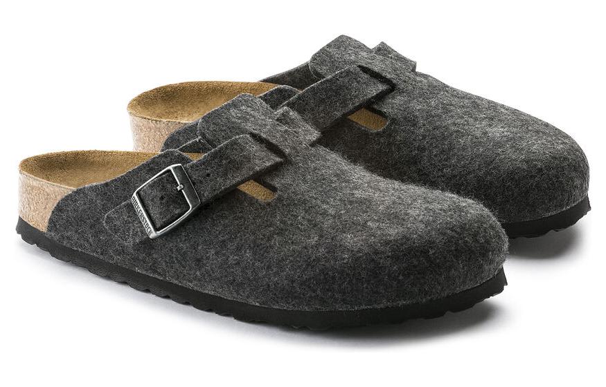 Birkenstock Boston Narrow 'Wool Felt Anthracite' 圖 4